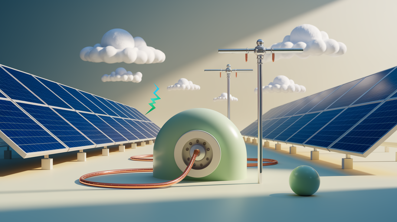 Solar earthing and lightning arrester